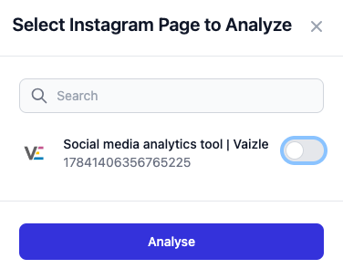 Instagram Analytics Tool Vaizle's FREE Instagram Analysis